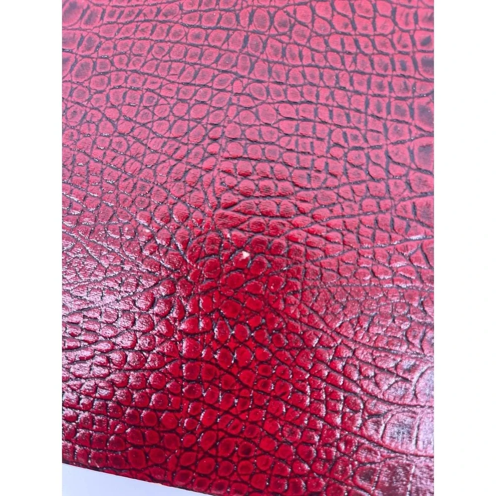 Vintage Neiman Marcus Photo Album‎ & Address Book Red Croc Set New